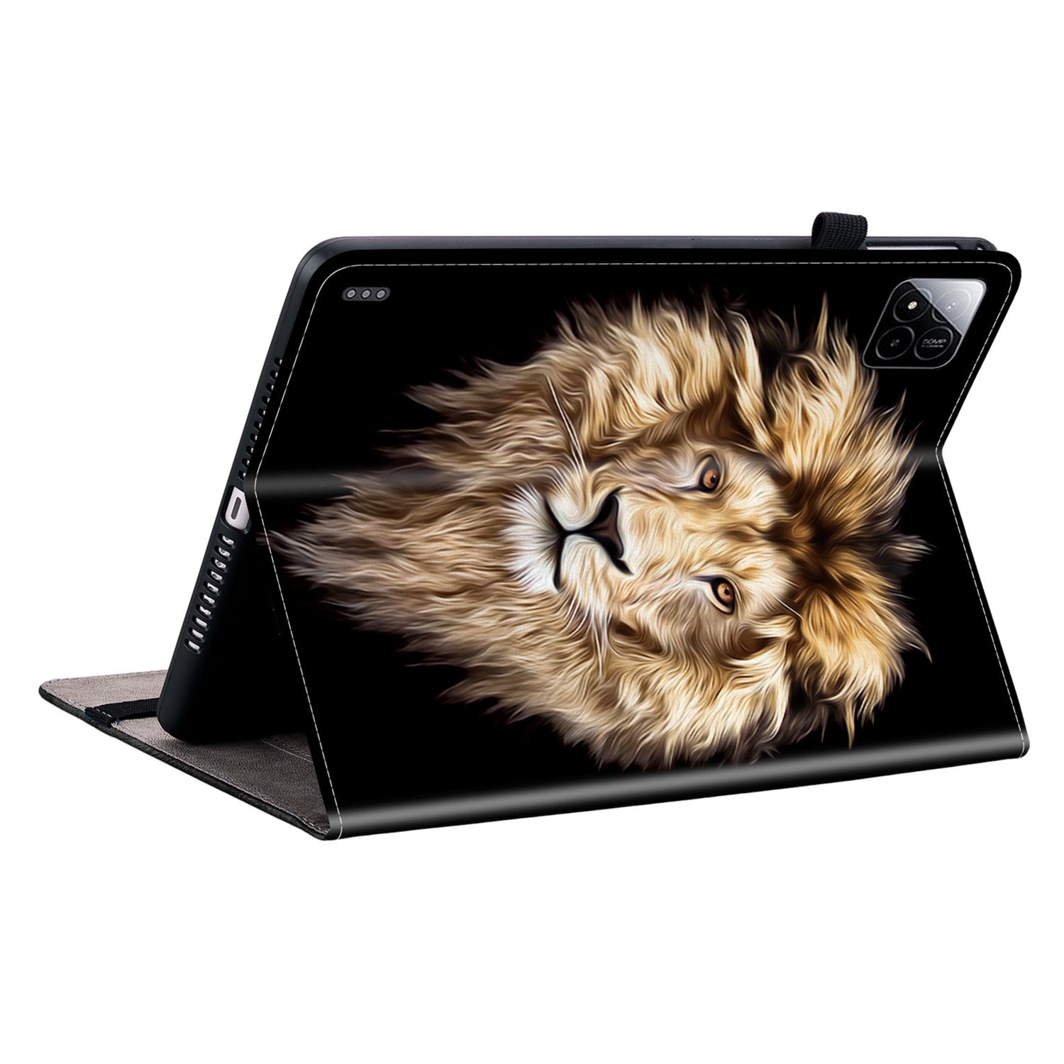 For Xiaomi Pad 7 Pro / Pad 7 Leather Case Pattern Printed Stand Tablet Cover with Card Slots Lion Head For Xiaomi Pad 7 Pro / Pad 7 Leather Case Pattern Printed Stand Tablet Cover with Card Slots Lion Head
